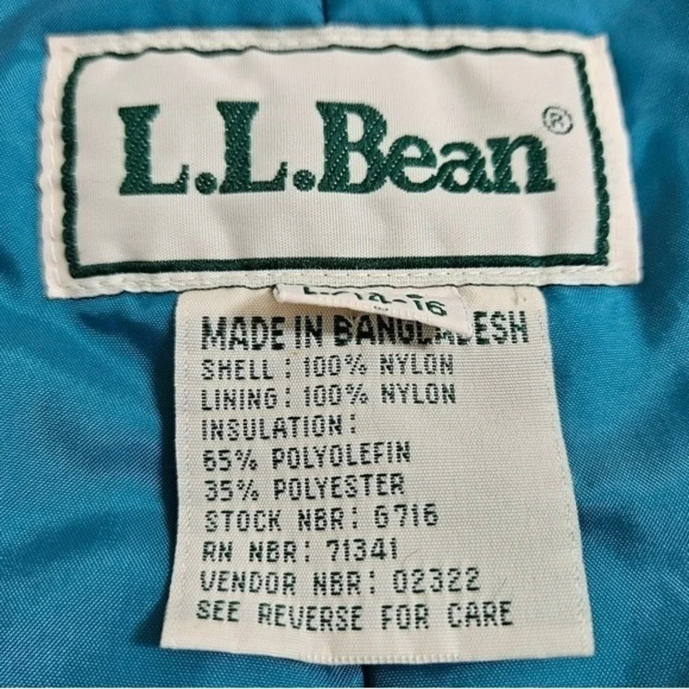 VTG L.L. Bean Kids Waterproof Overalls Thinsulate Winter Snow Zip Girls Purple L